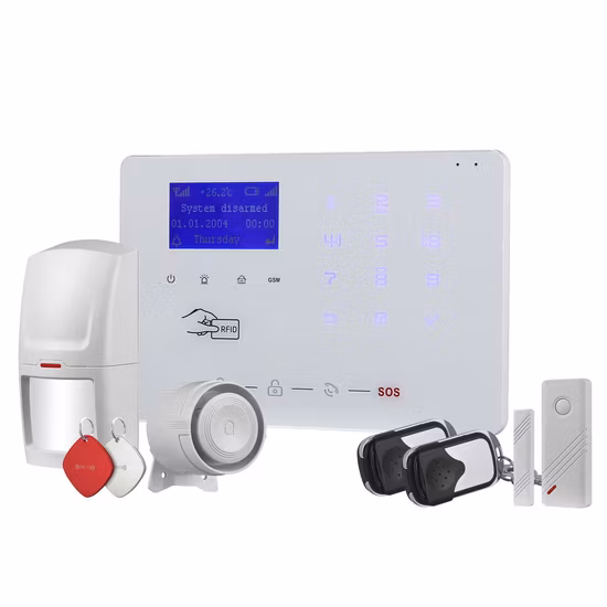 Anti Theft Intrusion Wired Wireless Smart Burglar PSTN WiFi GSM Alarm System for Home Security (ES-X6)